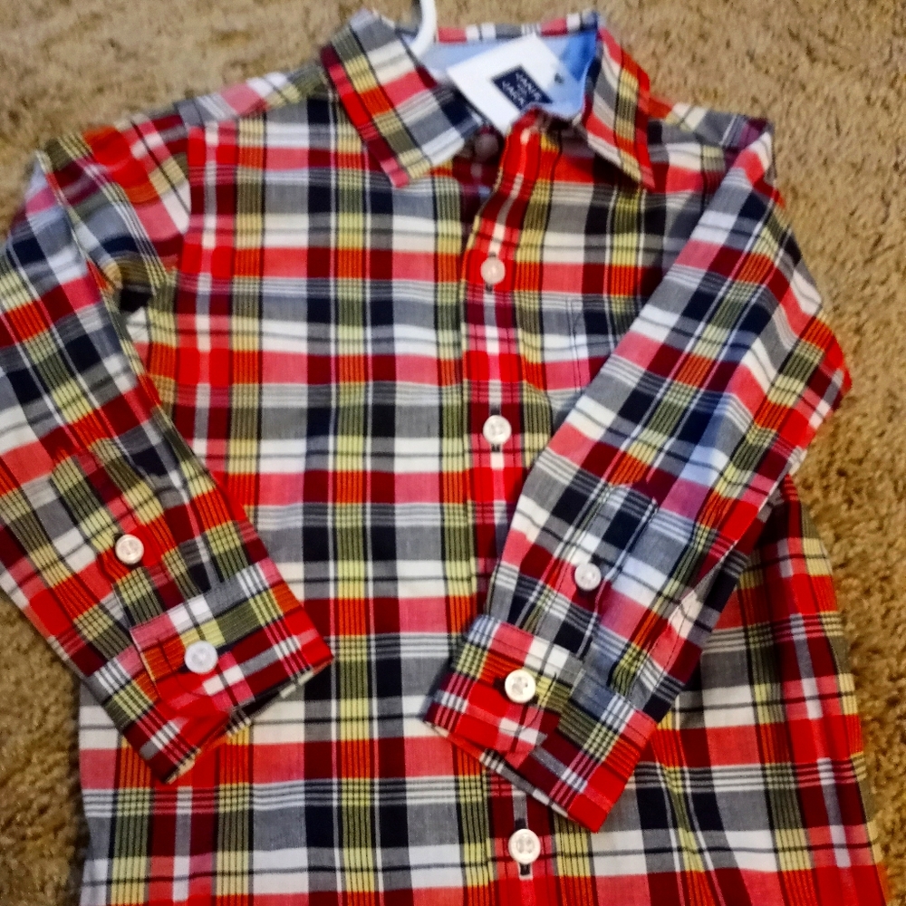 Plaid button down